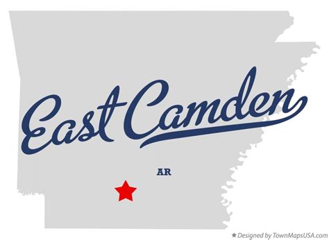 Map of East Camden, AR, Arkansas