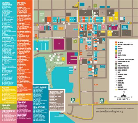 Downtown Map Downtown Ludington