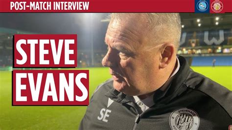 Steve Evans Reaction Wycombe Wanderers 0 1 Stevenage YouTube