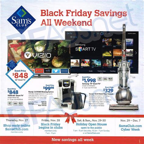 Black Friday Sams Club Black Friday Ad Scan