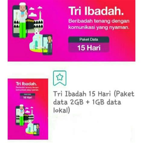 Jual Kartu Internet Umroh Dan Haji Tri Ibadah Shopee Indonesia