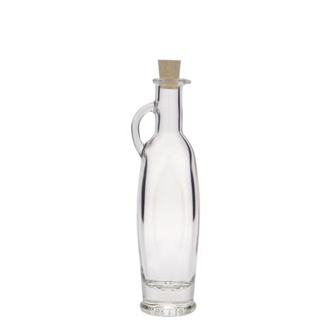 100 Ml Glass Bottle Eleganta Oval Closure Cork 10000 Clear