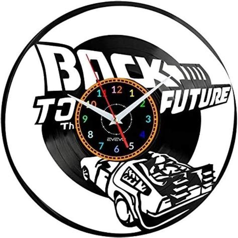 Horloge Murale Retour Vers Le Futur Disque Vinyle Disque Vinyle Horloge