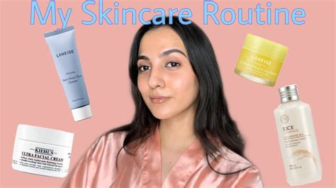 My Night Time Skincare Routine For Dry Skin Diksha Sachdev Youtube