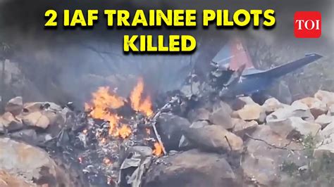 Telangana 2 Iaf Trainee Pilots Killed As Aircraft Crashes In Medak