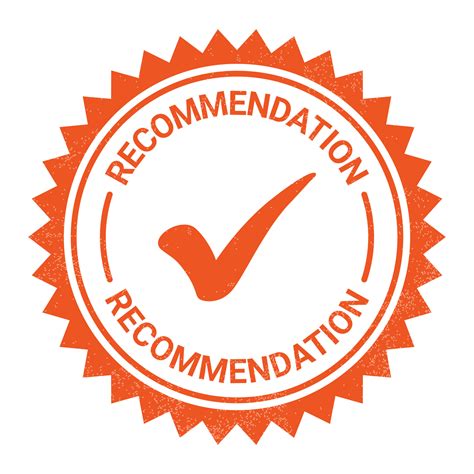 Recommended Stamp Recommendation Icon Recommendation Rubber Stamp