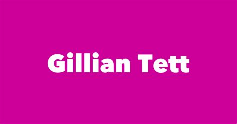 Gillian Tett - Spouse, Children, Birthday & More