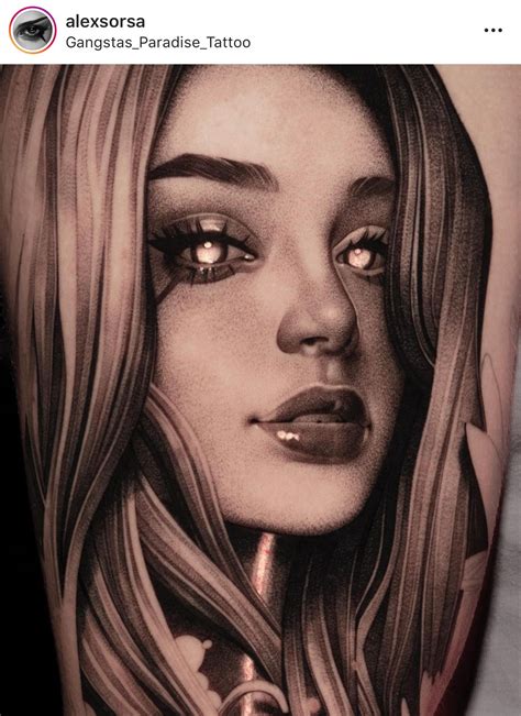 Girl Face Tattoo Girl Face Drawing Girl Tattoos Tattoos For Guys