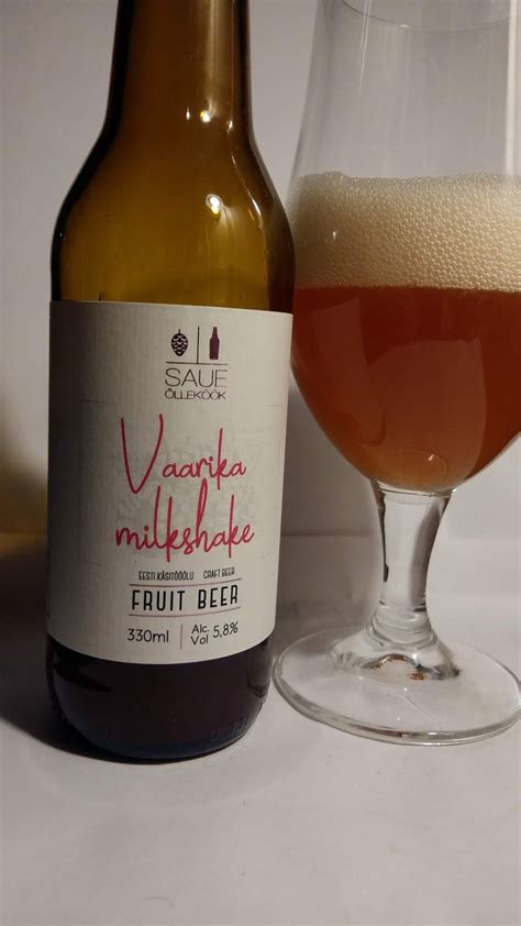 Gambrinuse õllepäevik Vaarika Milkshake