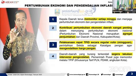 PEMKAB PESISIR BARAT IKUTI KEMBALI RAKOR PENGENDALIAN INFLASI DAERAH