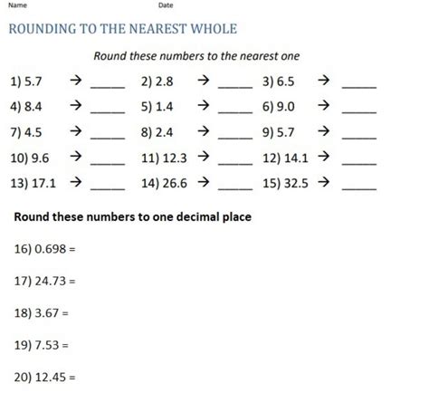 Rounding Decimals Worksheet Live Worksheets Worksheets Library