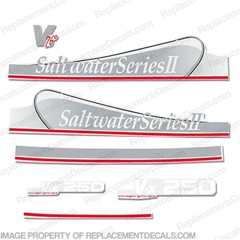 Yamaha 250hp Vx250 Saltwater Series Ii Decals Partial Kit