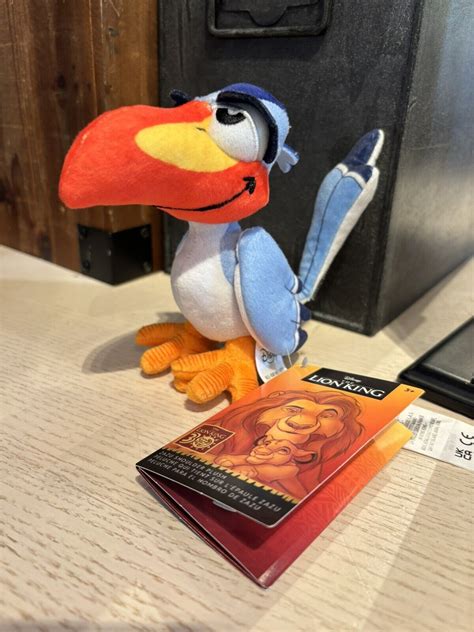 Disney The Lion King ZAZU Shoulder Magnet Plush New 2024 Brand New In