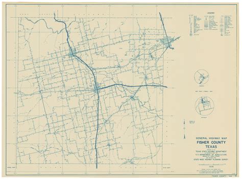 Fisher County Texas Historical Map 1936 – Texas Map Store