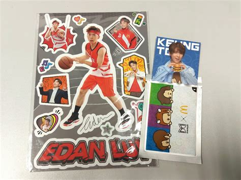 麥當勞 Mirror Edan 呂爵安 貼紙 Sticker Keung To 姜濤 卡 Card 興趣及遊戲 收藏品及紀念品 明星周邊