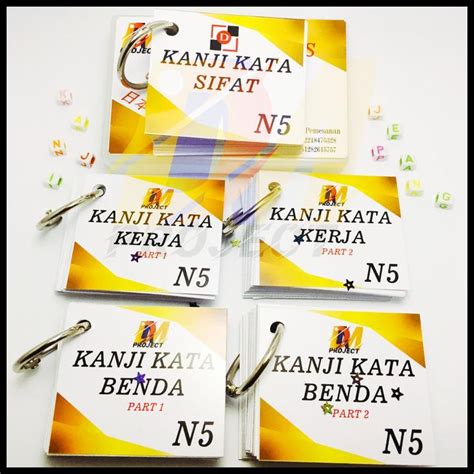 Jual Flash Card Kanji Kartu Menghafal Huruf Kanji Jepang N Jlpt Jft