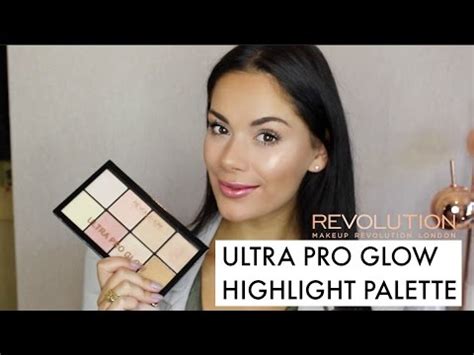 Makeup Revolution Ultra Pro Glow Demo Swatches Youtube