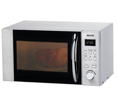 Sanyo Em S1298v 17 Litre 700 Watt Mechanical Solo Microwave Oven Silver