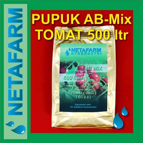 Jual Netafarm Pupuk Nutrisi Hidroponik Ab Mix U Tomat Ltr Di