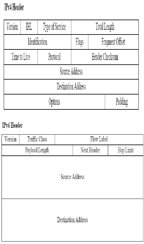 Ipv4 And Ipv6 Header Fields Download Scientific Diagram