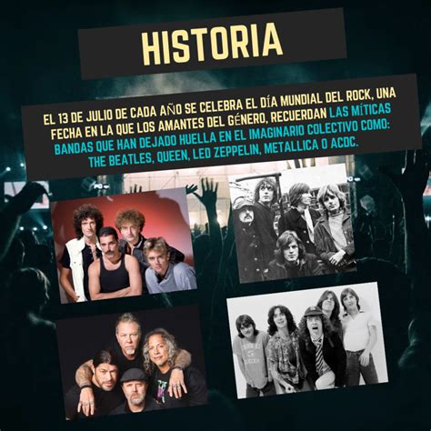 Infografía Día mundial del Rock