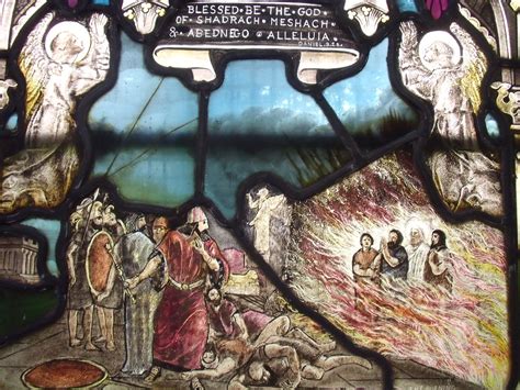 The Burning Fiery Furnace Stained Glass Panel St Mary S C Flickr