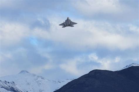 A U S Air Force F 22 Raptor Flies Over Joint Base PICRYL Public