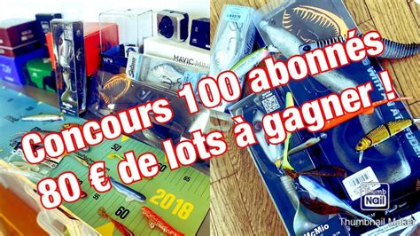 Concours 100 ABONNÉS Plus de 80 de LOTS à Gagner YouTube