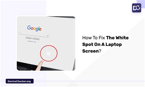 How To Fix The White Spot On A Laptop Screen?