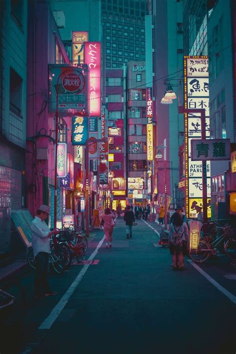 Anime City Lights At Night Aesthetic Wallpapers - Wallpaper Cave