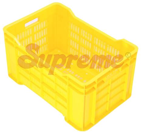 Supreme Rectangular Plastic Crate 540x360x290 For Industrial At Rs 380