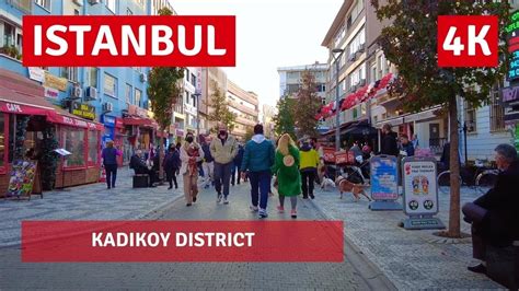 Istanbul Kadikoy District Walking Tour 21 November 2021 4k UHD 60fps