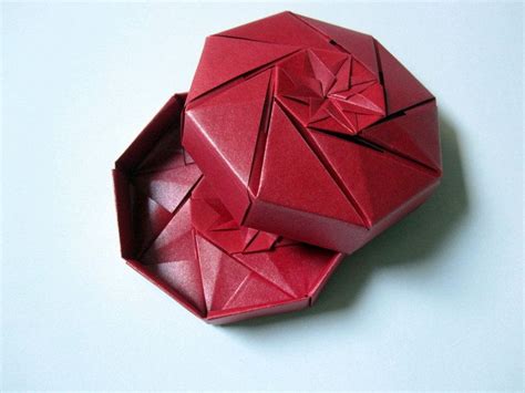 Origami Octagon Box Square Papers By Arsorigami On Etsy Origami