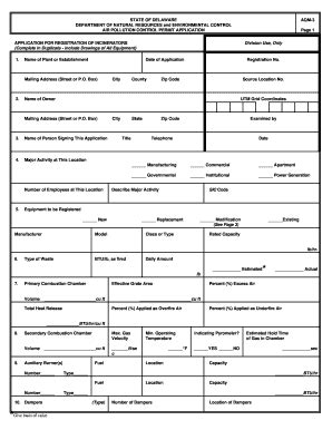 Fillable Online State Of Delaware Department Of Natural Resources And