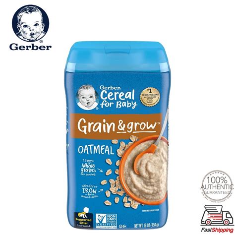 gerber baby cereal st foods oatmeal single grain cereal  oz