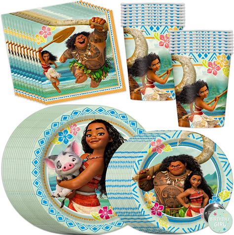 Moana Party Supplies Suministros para fiestas de cumpleaños Moana con