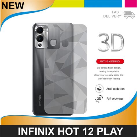 Jual Skin Carbon Infinix Hot Play Garskin Diamond Belakang