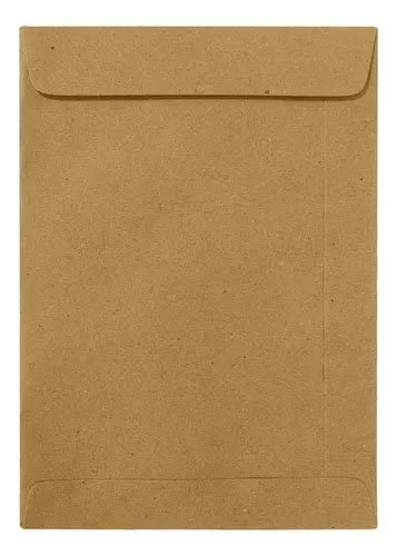 Envelope N 32 Kraft 229x324 100 Unid Cor Liso Kraft Pardo