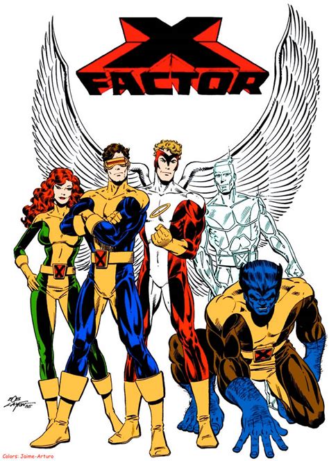 Xfactor Jean Grey Cyclops Angel Iceman Beast By Marvelboy1974 On Deviantart