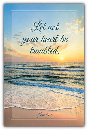 Let Not Your Heart Be Troubled John 14 1 KJV Bulletins 100