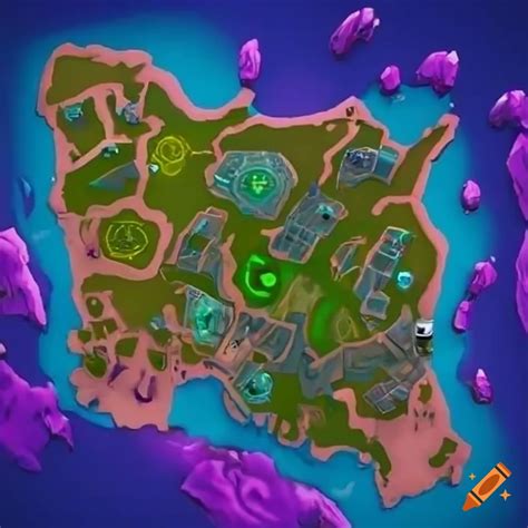 Fortnite Chapter 6 Map On Craiyon