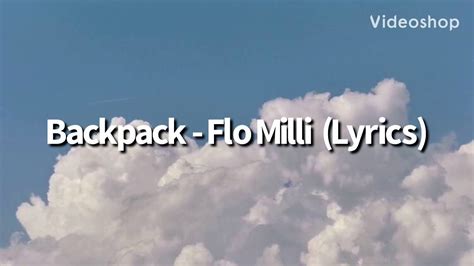 Flo Milli Backpack Lyrics Youtube