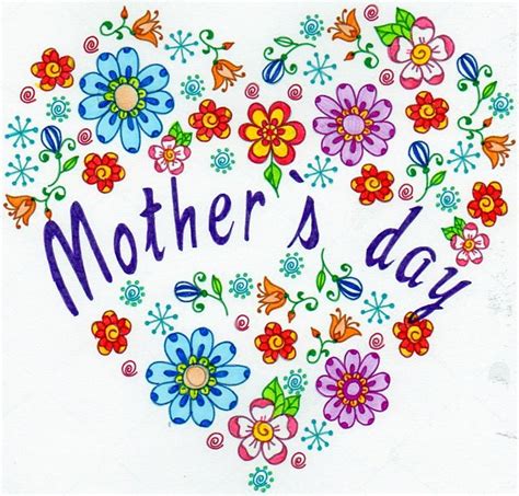 Happy Mothers Day Zentangle Coloring Heart Coloring Pages Mothers Day Card Template