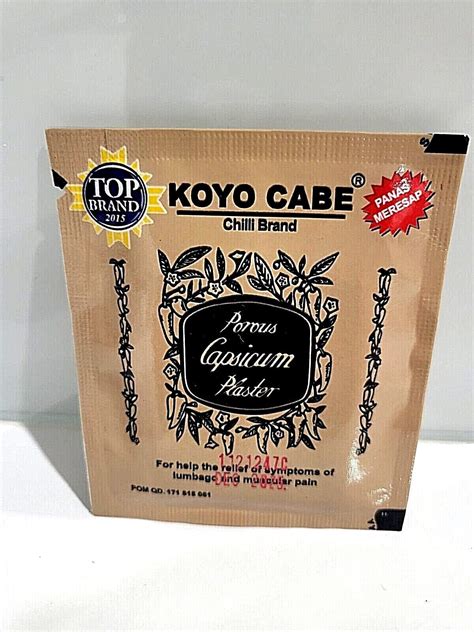 X Pack Bali Koyo Cabe Capsicum Porous Plaster Patches Top Brand