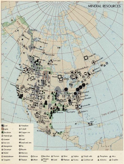 Mineral Resources of North America : r/MapPorn