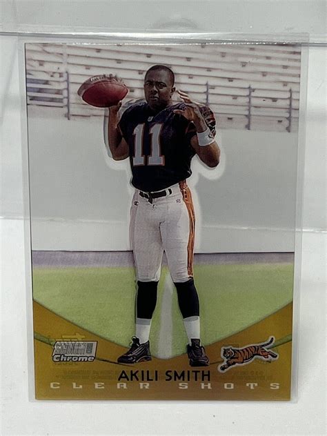 1999 Stadium Club Chrome Clear Shots SCCE7 Akili Smith Cincinnati