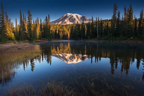 Wallpaper Landscape Forest Mountains Lake Nature Reflection