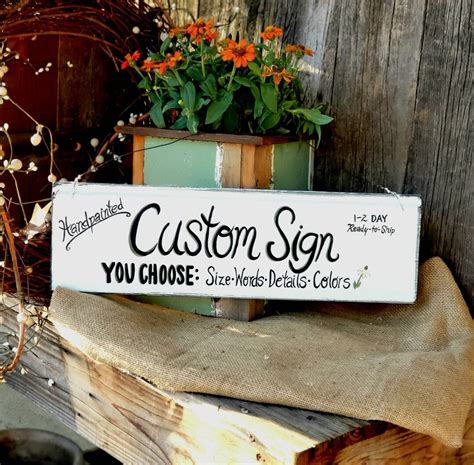 Outdoor Garden Sign Personalized Wooden Garden Sign Outdoor