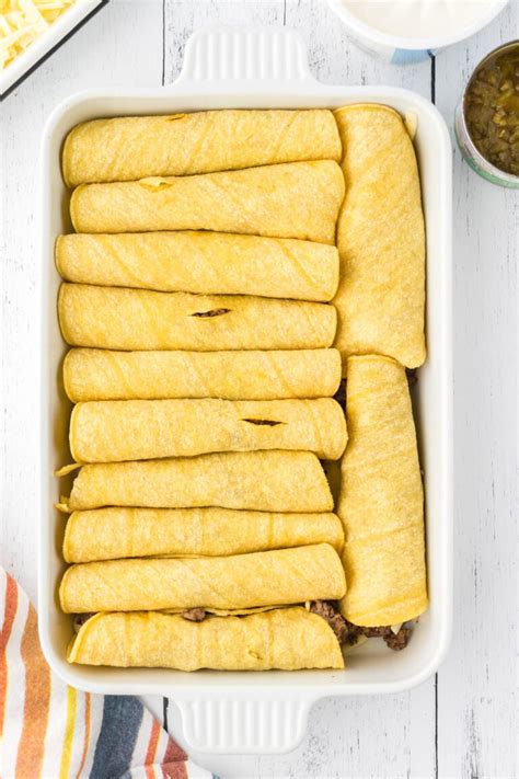 Beef Green Chile Enchiladas In Cream Sauce Recipe Restless Chipotle