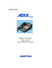 Iwatsu Adix Aps Omega Phone Digital Multiline Series Manuals Manualslib